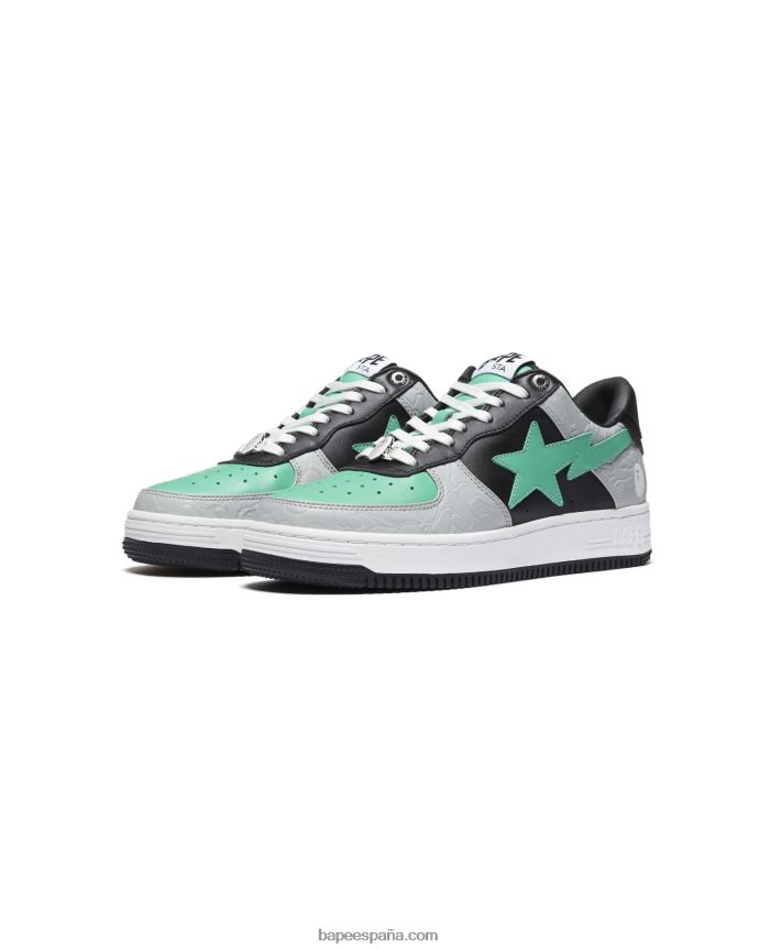 mujer A Bathing Ape zapatillas bajas m2 288PLL1258 gris
