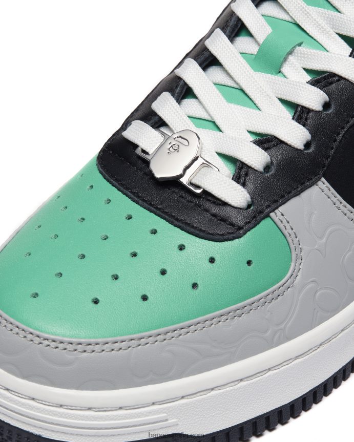 mujer A Bathing Ape zapatillas bajas m2 288PLL1258 gris