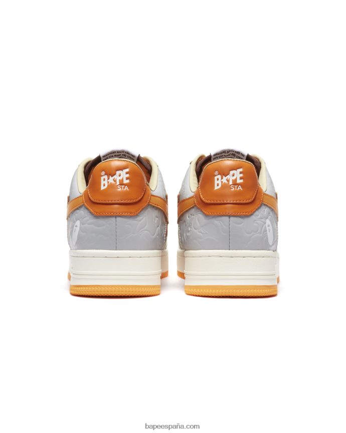 mujer A Bathing Ape zapatillas bajas m2 288PLL1259 gris
