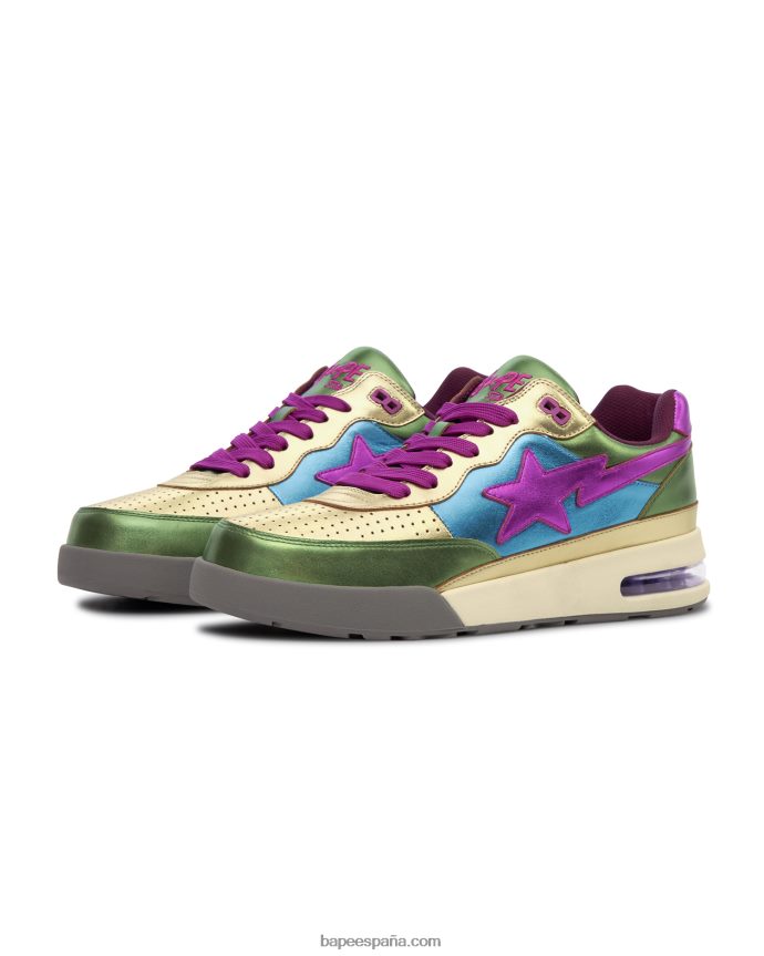 mujer A Bathing Ape zapatillas road sta 288PLL1244 oro