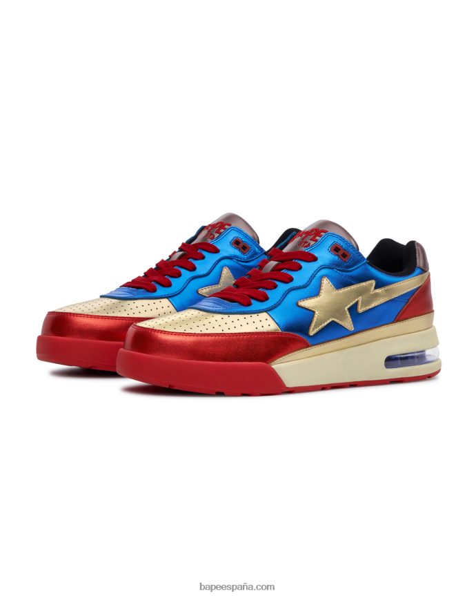 mujer A Bathing Ape zapatillas road sta 288PLL1245 azul