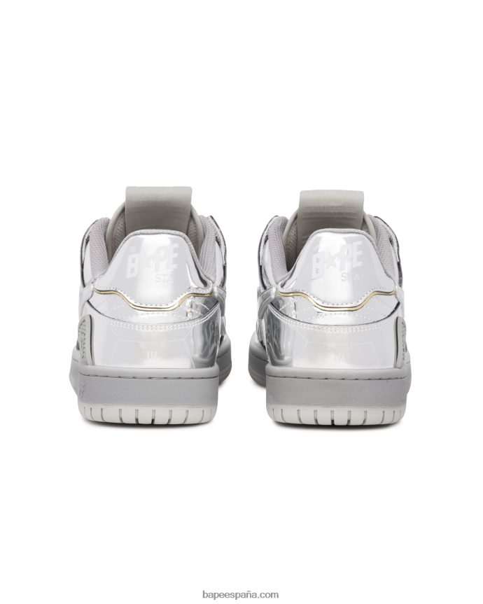 mujer A Bathing Ape zapatillas x hajime sorayama sk8 sta 288PLL1242 plata