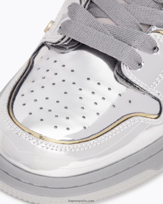mujer A Bathing Ape zapatillas x hajime sorayama sk8 sta 288PLL1242 plata