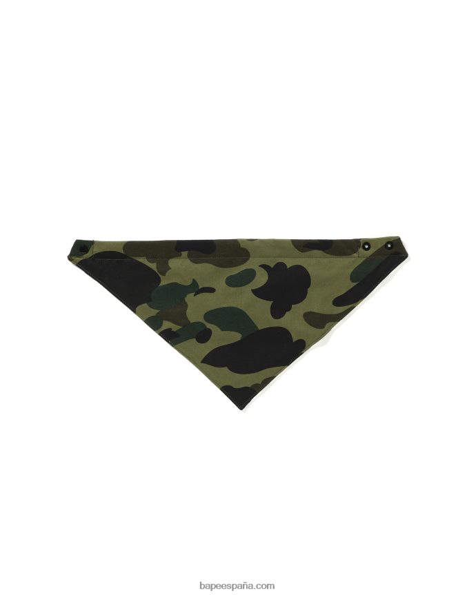 niños A Bathing Ape Babero bandana 1st camo 288PLL1631 ejercito verde