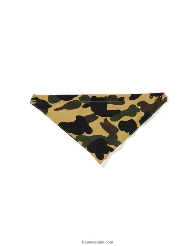 niños A Bathing Ape Babero bandana 1st camo 288PLL1632 amarillo