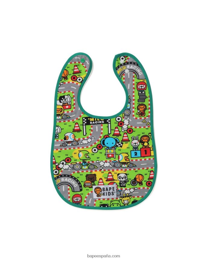 niños A Bathing Ape babero bebe milo 288PLL1716 verde claro