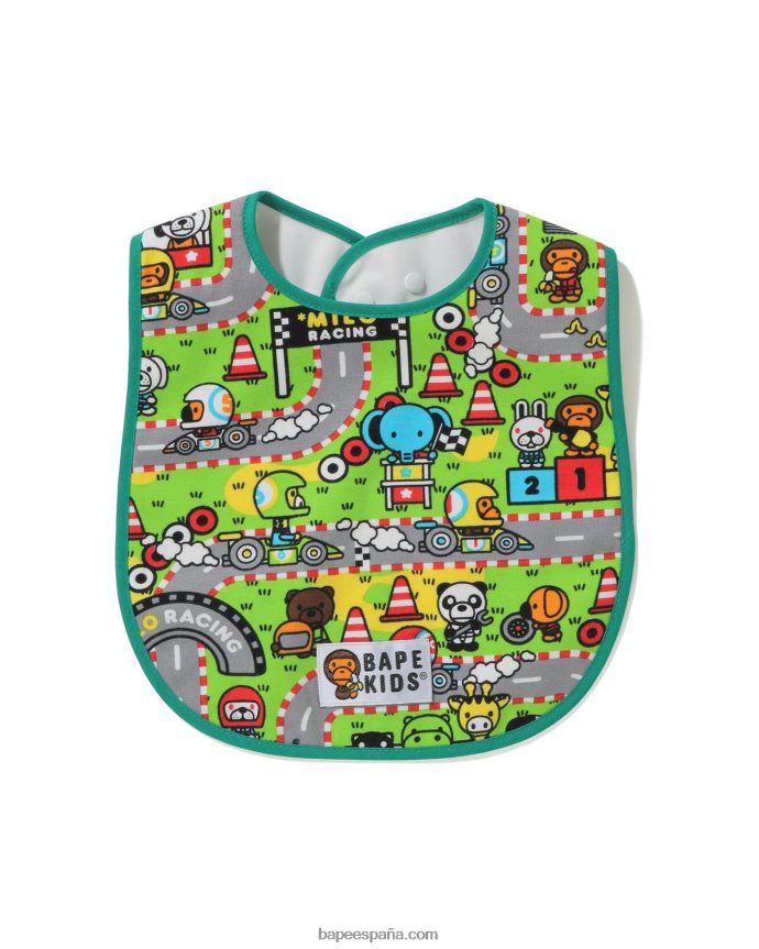 niños A Bathing Ape babero bebe milo 288PLL1716 verde claro