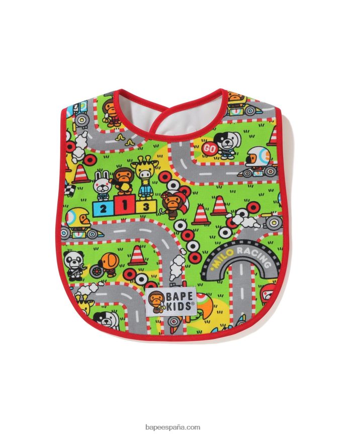 niños A Bathing Ape babero bebe milo 288PLL1717 rojo brillante