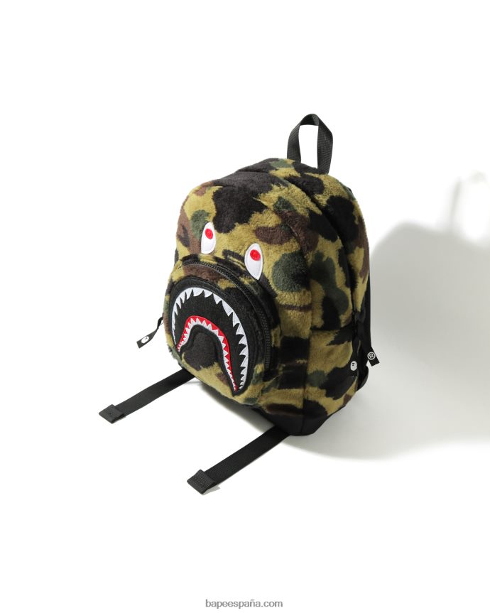 niños A Bathing Ape Mochila 1st camo boa shark 288PLL1797 ejercito verde