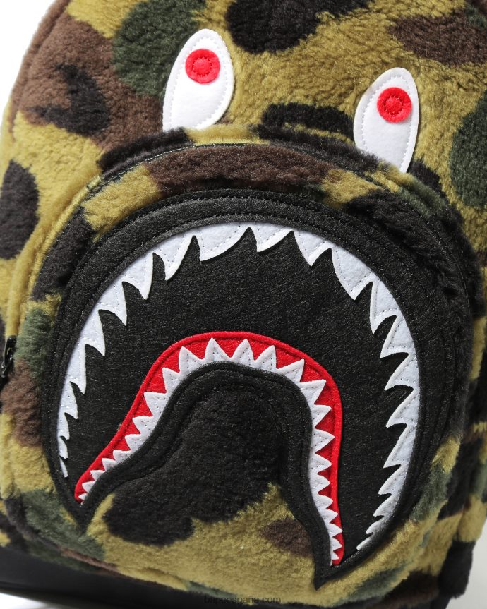 niños A Bathing Ape Mochila 1st camo boa shark 288PLL1797 ejercito verde