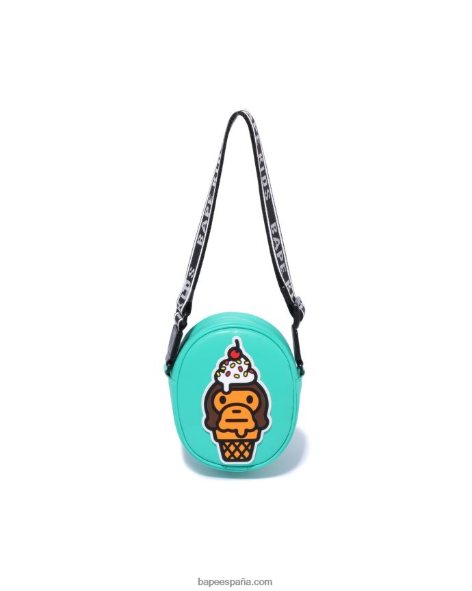 niños A Bathing Ape bolso de hombro baby milo helado 288PLL1462 menta
