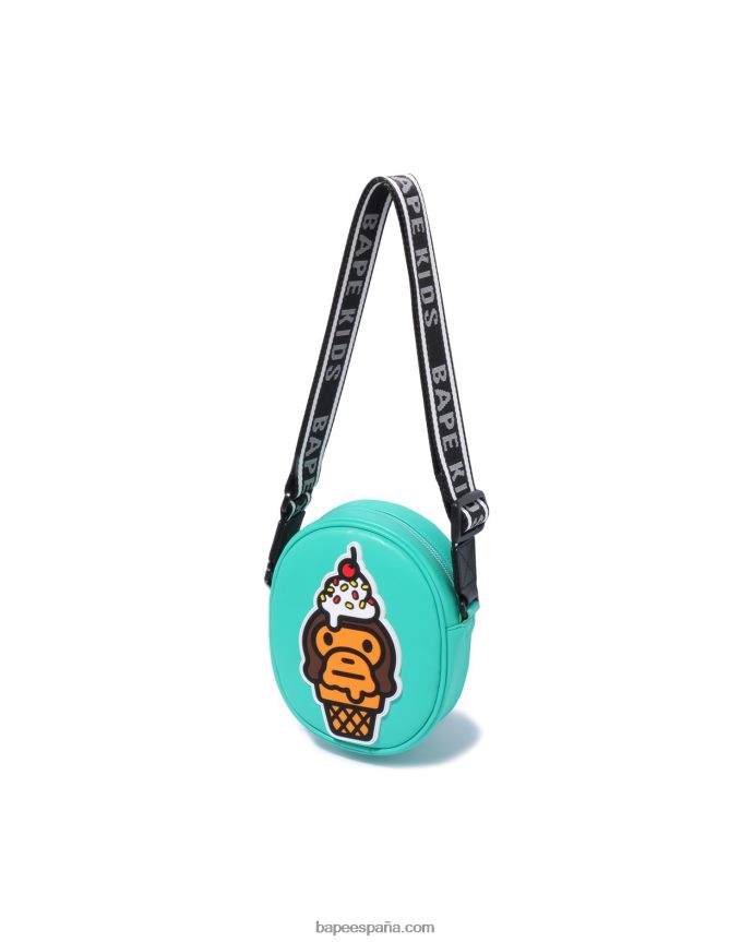 niños A Bathing Ape bolso de hombro baby milo helado 288PLL1462 menta
