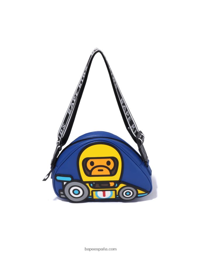 niños A Bathing Ape bolso de hombro de carreras baby milo 288PLL1730 azul
