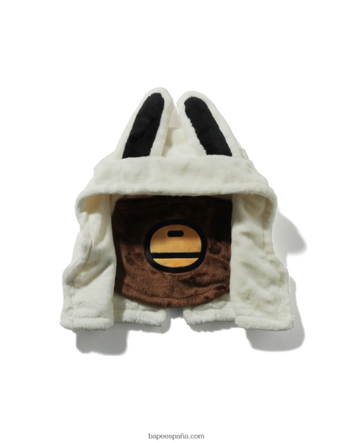 niños A Bathing Ape calentador de cuello baby milo friends 288PLL1757 blanco