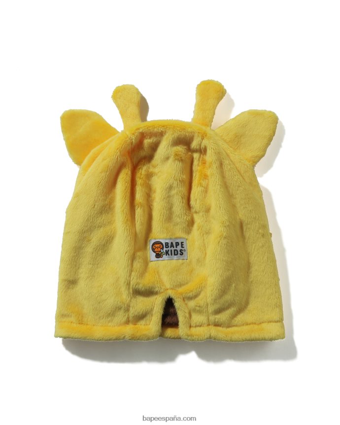 niños A Bathing Ape calentador de cuello baby milo friends 288PLL1758 amarillo