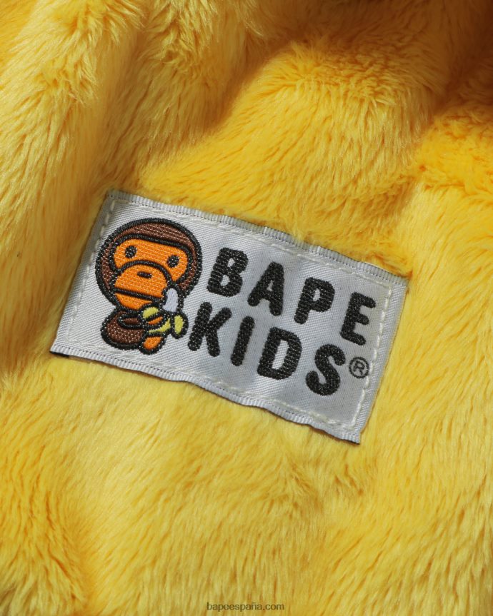 niños A Bathing Ape calentador de cuello baby milo friends 288PLL1758 amarillo