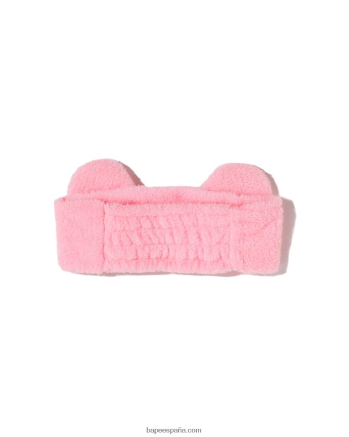 niños A Bathing Ape diadema baby milo con oso y boa en las orejas 288PLL1535 rosa