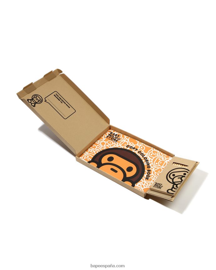 niños A Bathing Ape libro de colores 288PLL1183 café