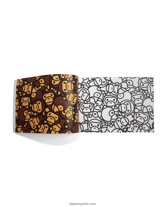 niños A Bathing Ape libro de colores 288PLL1183 café