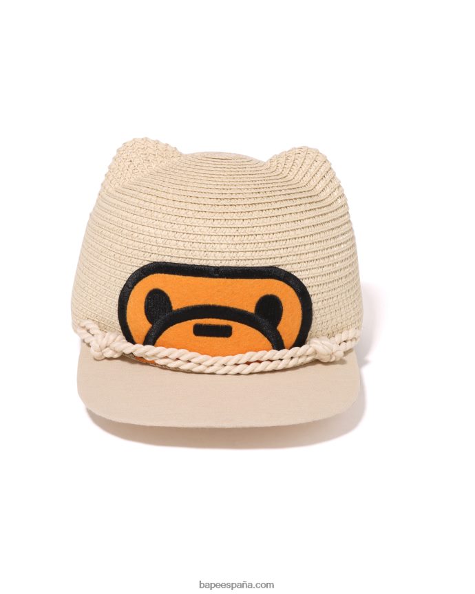 niños A Bathing Ape gorra baby milo 288PLL1705 beige