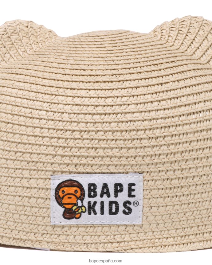 niños A Bathing Ape gorra baby milo 288PLL1705 beige