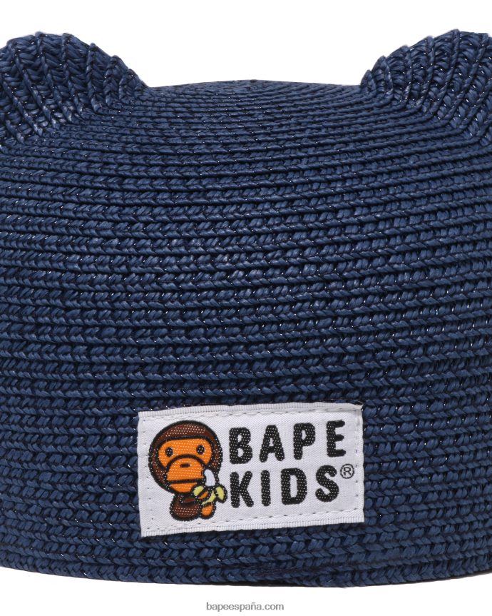 niños A Bathing Ape gorra baby milo 288PLL1706 Azul marino