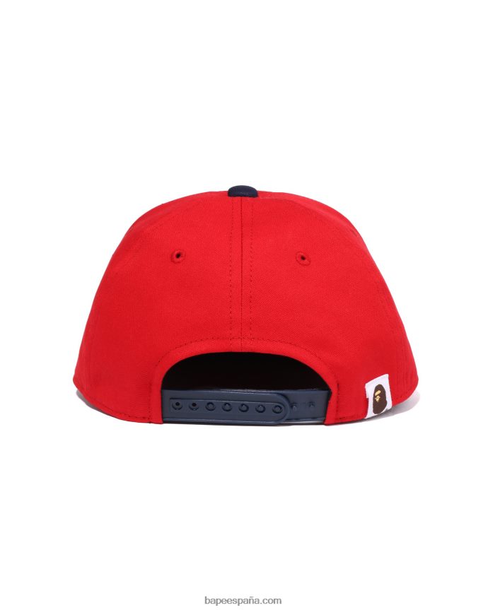niños A Bathing Ape gorra con fuente baby milo 288PLL1345 rojo brillante