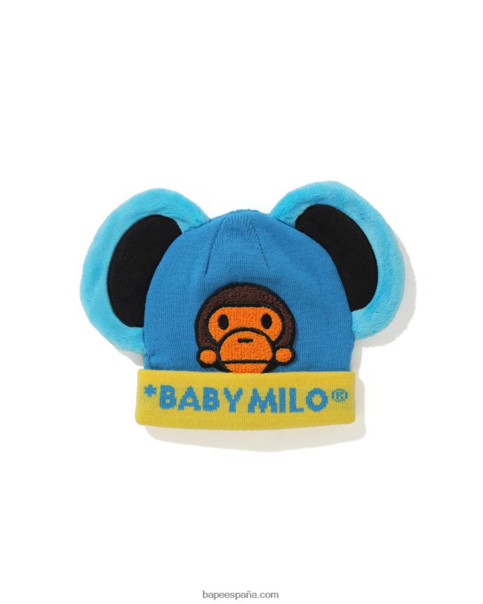 niños A Bathing Ape gorro boa baby milo friends 288PLL1762 azul