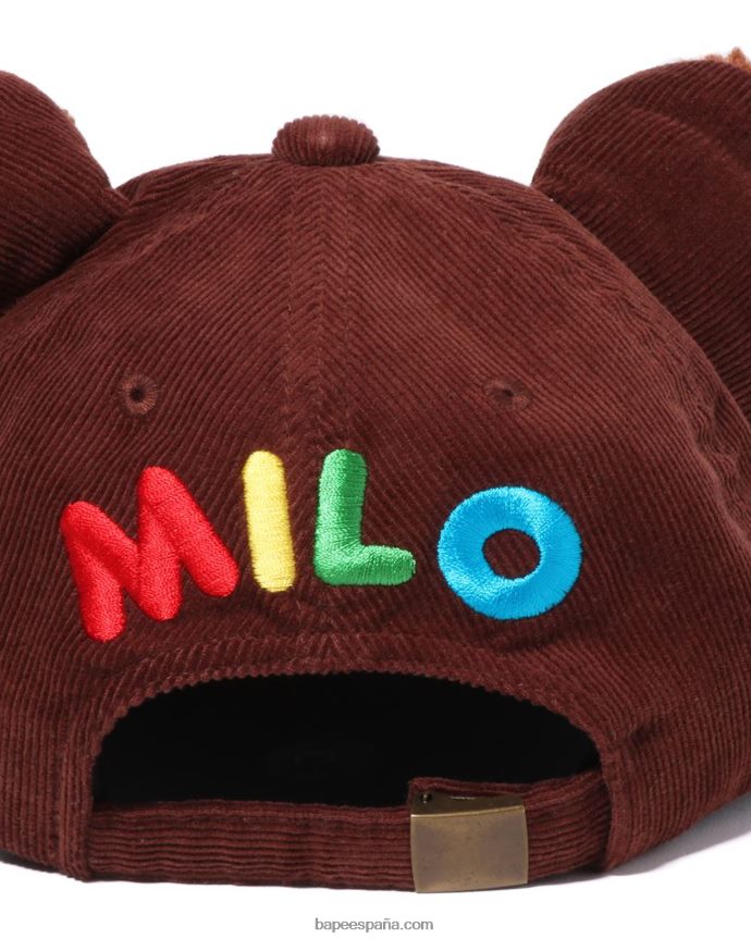 niños A Bathing Ape orejeras baby milo bear 288PLL1489 marrón