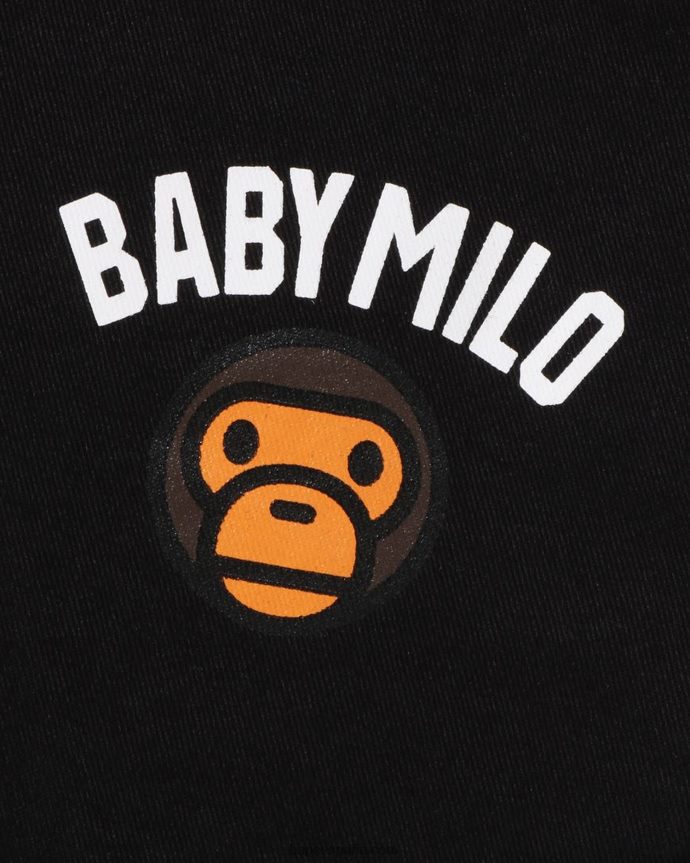 niños A Bathing Ape baby milo 1st camo shorts con puños 288PLL1700 negro