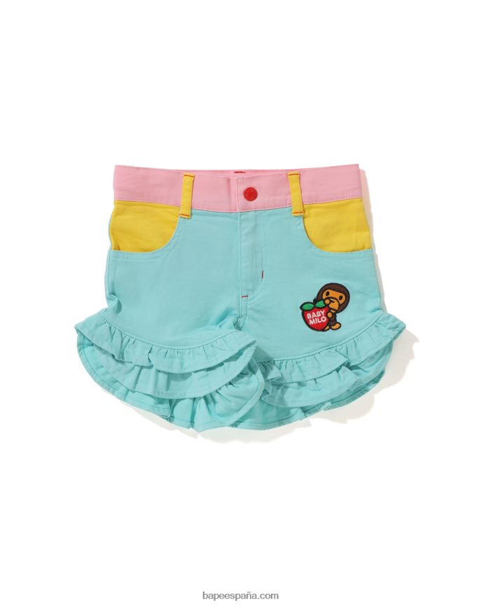 niños A Bathing Ape shorts con volantes y fresas 288PLL1721 caso