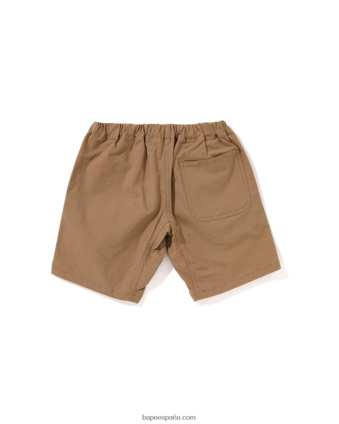 niños A Bathing Ape shorts de escalada baby milo shark 288PLL1302 beige