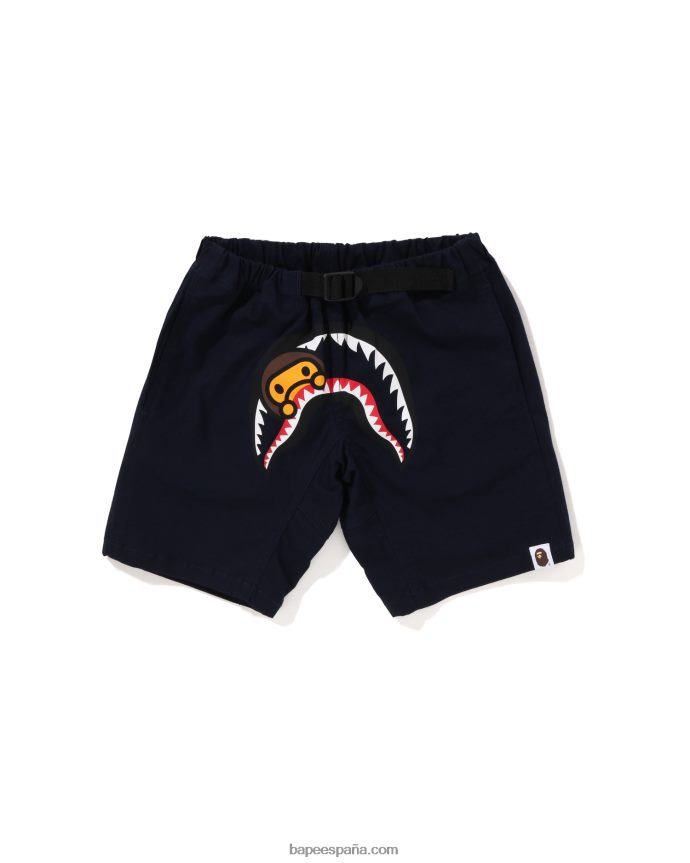 niños A Bathing Ape shorts de escalada baby milo shark 288PLL1303 Azul marino