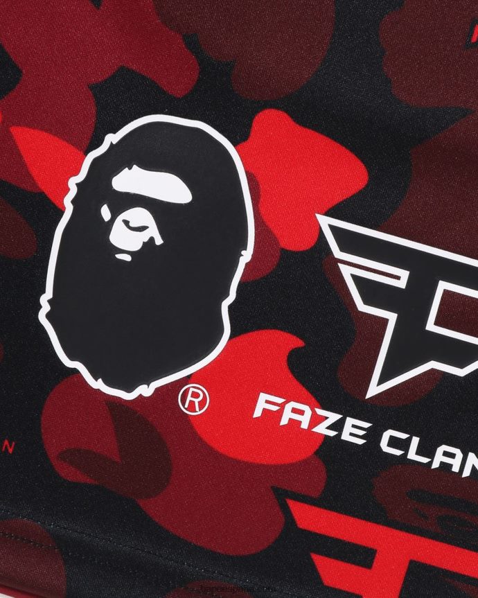 niñospantalones cortos de juego del clan bape x faze 288PLL1408 rojo brillante
