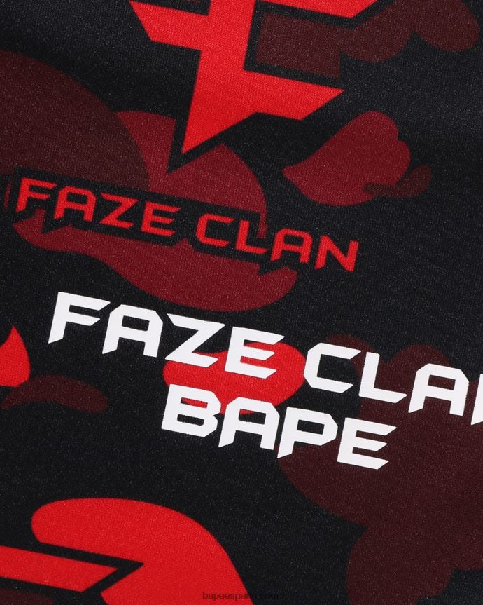 niñospantalones cortos de juego del clan bape x faze 288PLL1408 rojo brillante