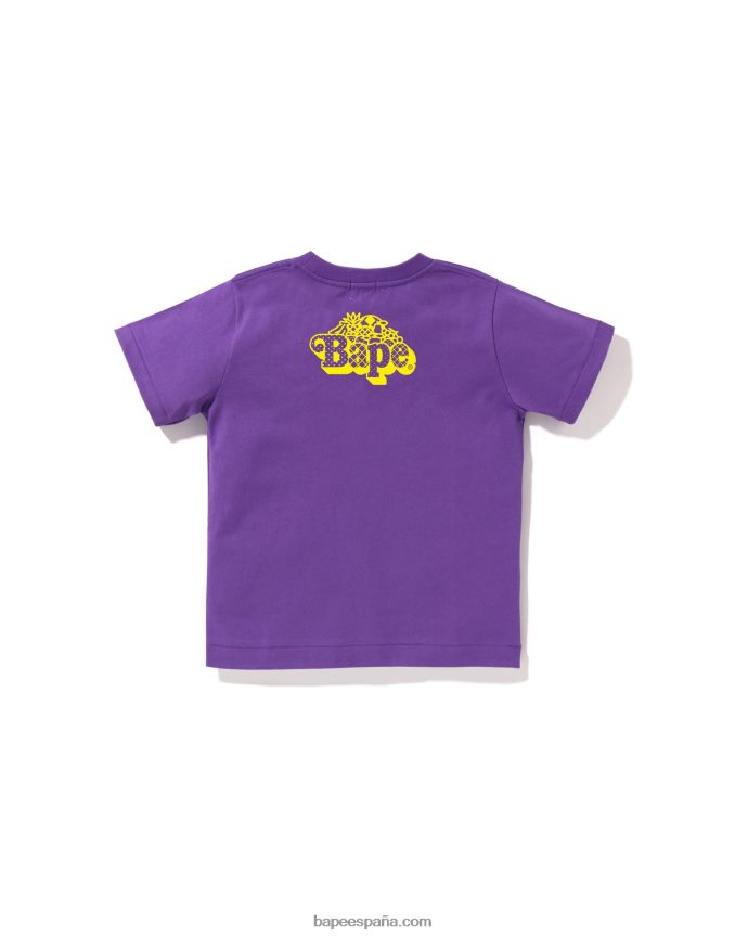 niños A Bathing Ape baby milo camiseta de frutas mixtas #2 288PLL1457 púrpura