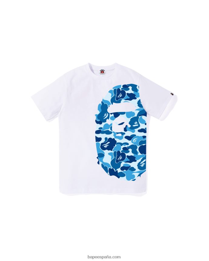 niños A Bathing Ape camiseta abc camo side big head jr 288PLL1284 blanco