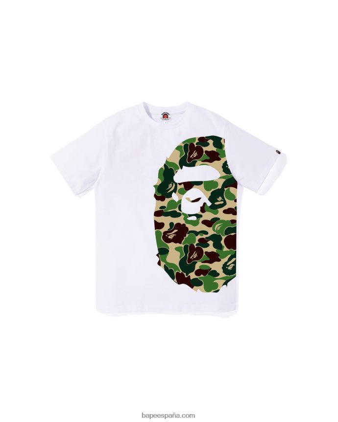 niños A Bathing Ape camiseta abc camo side big head jr 288PLL1285 blanco