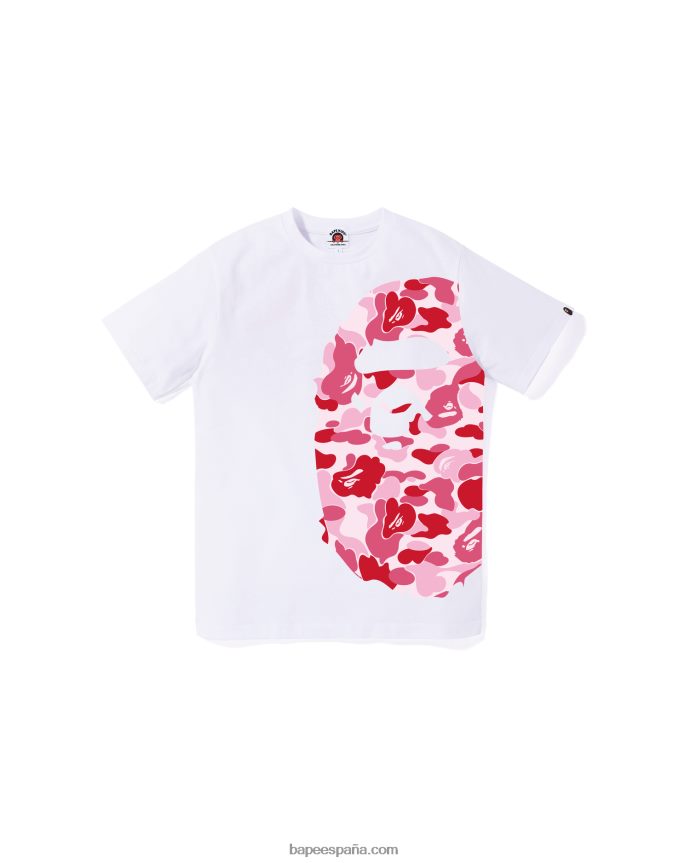 niños A Bathing Ape camiseta abc camo side big head jr 288PLL1286 blanco