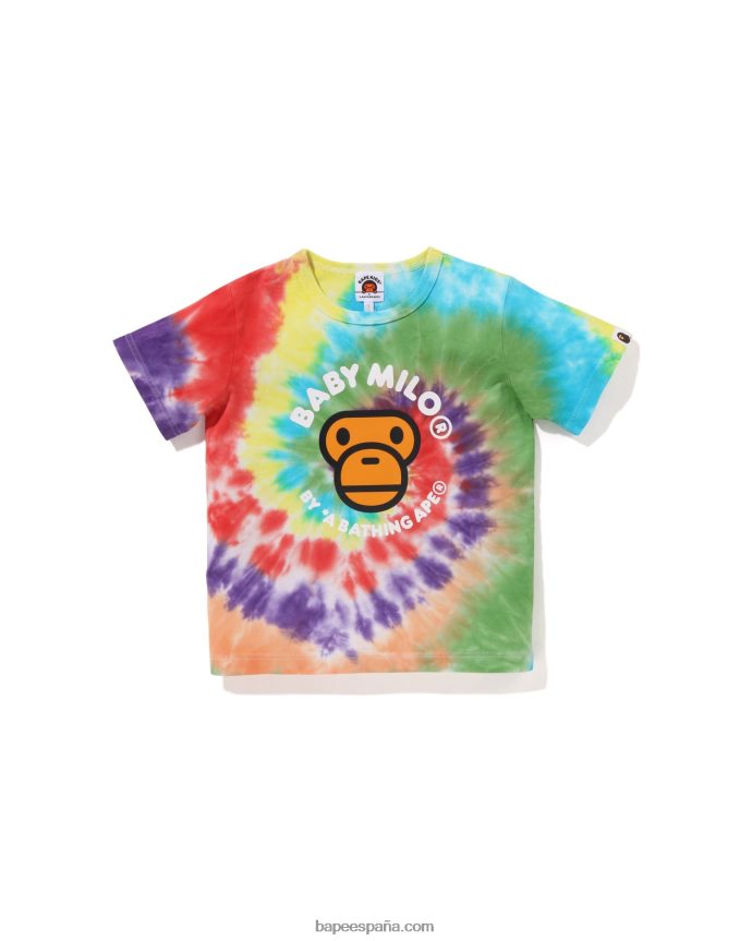 niños A Bathing Ape camiseta baby milo teñida 288PLL1707 naranja