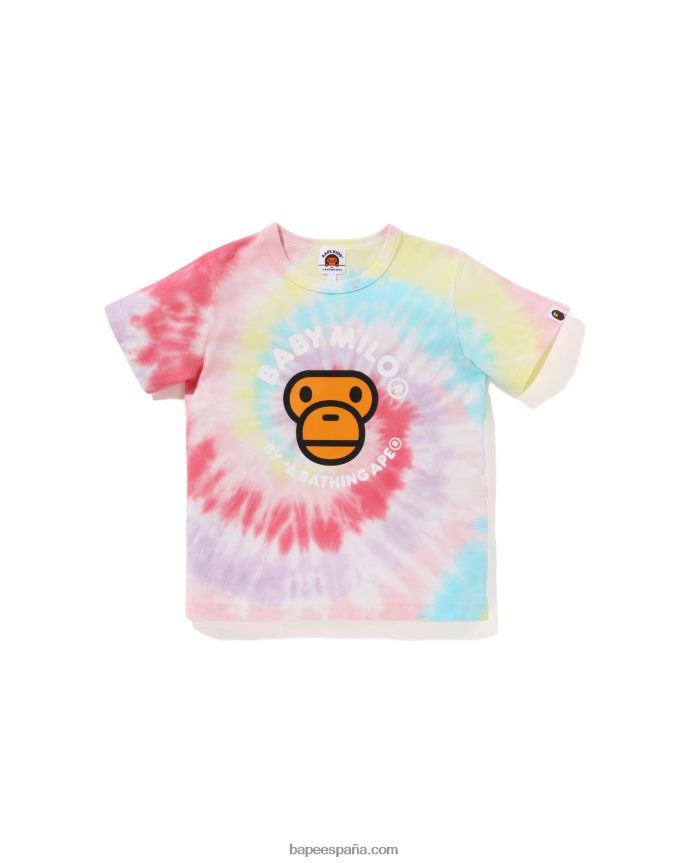 niños A Bathing Ape camiseta baby milo teñida 288PLL1708 amarillo