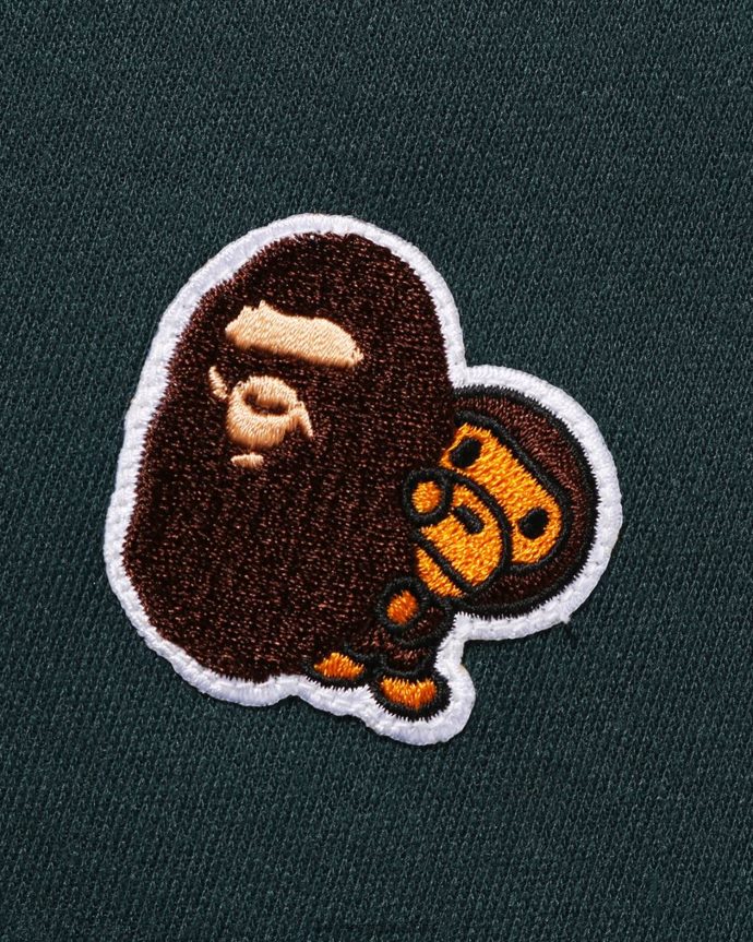 niños A Bathing Ape camiseta de cuello alto de un punto de head & milo 288PLL1493 selva profunda