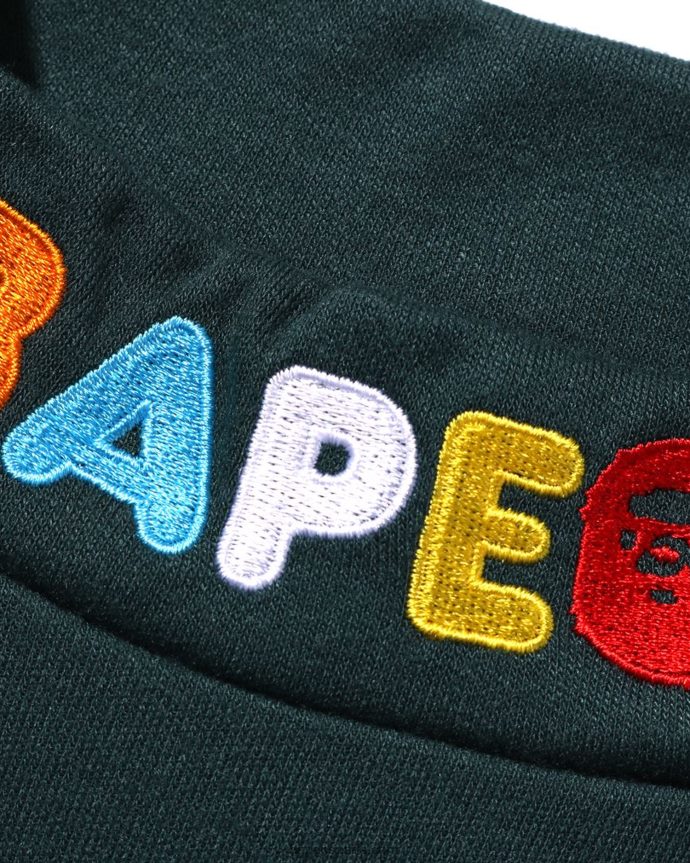 niños A Bathing Ape camiseta de cuello alto de un punto de head & milo 288PLL1493 selva profunda