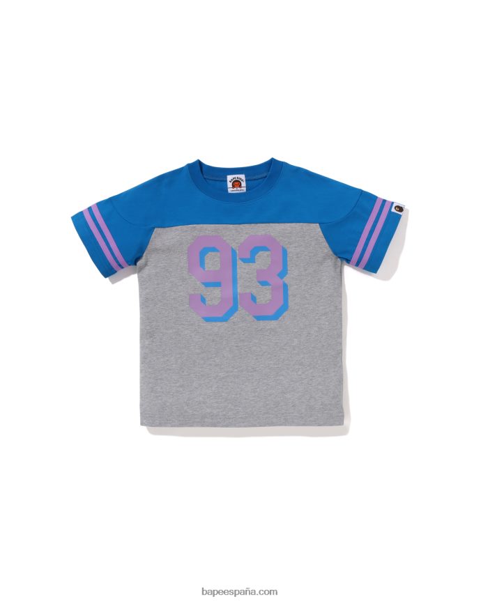 niños A Bathing Ape camiseta de fútbol 288PLL1313 azul