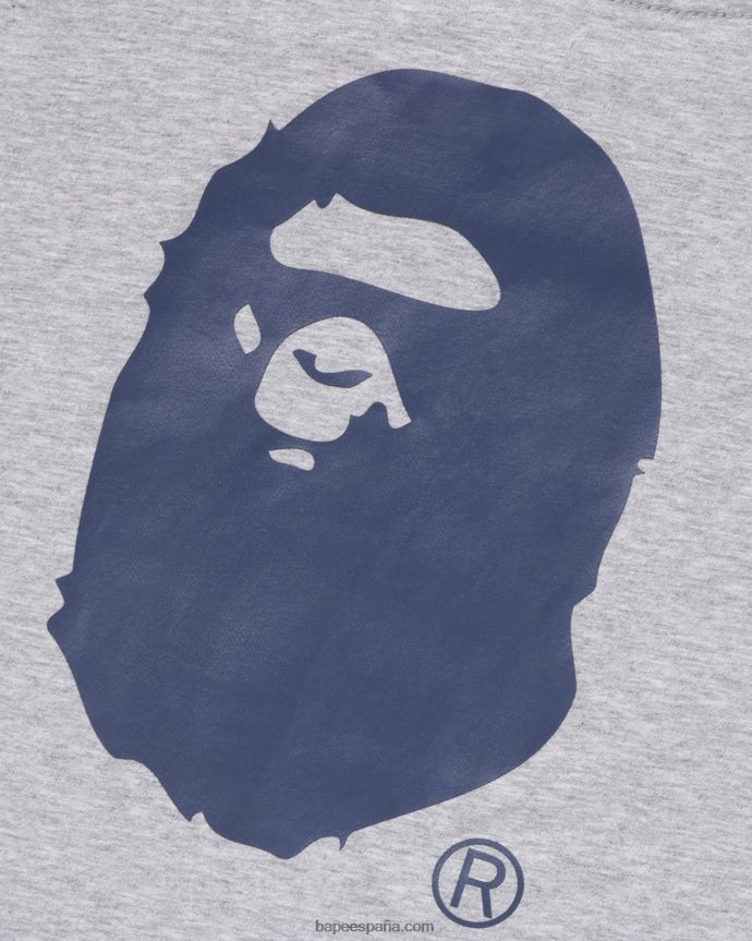 niños A Bathing Ape camiseta de fútbol 288PLL1513 gris