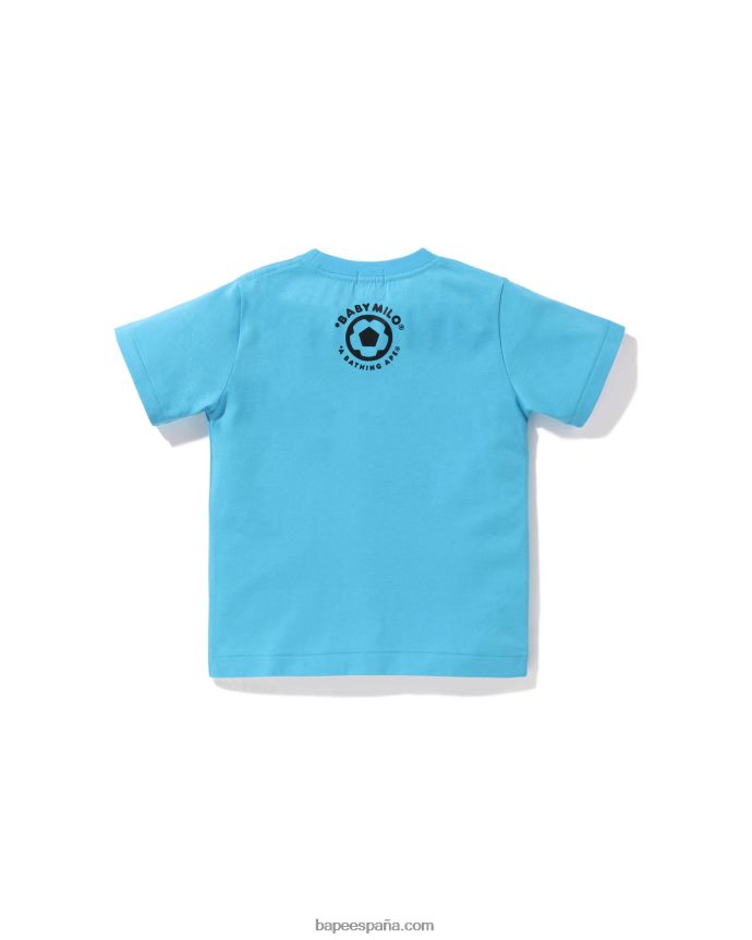 niños A Bathing Ape camiseta de fútbol bebé milo 288PLL1557 cielo azul