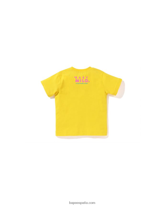 niños A Bathing Ape camiseta de helado baby milo 288PLL1413 amarillo