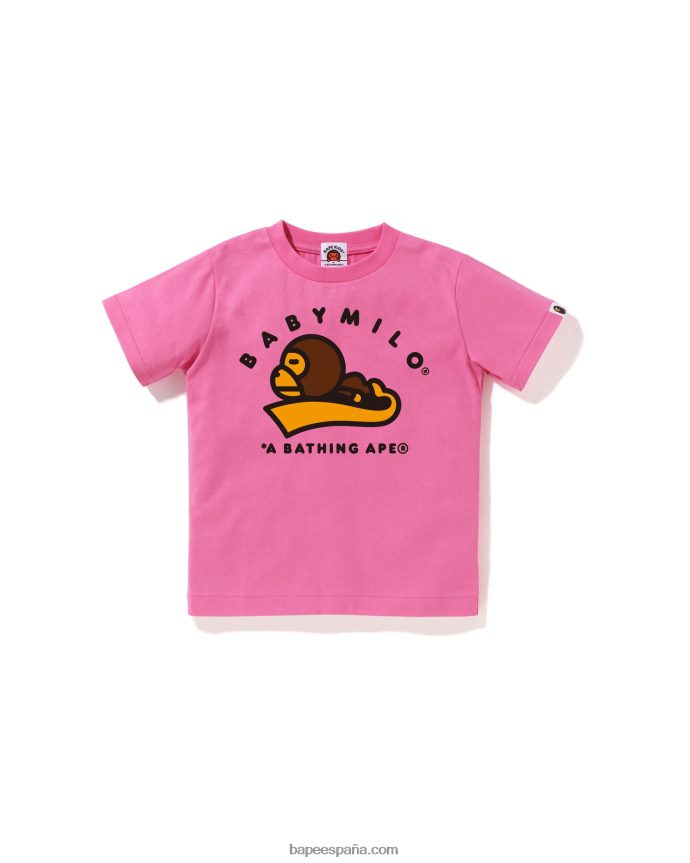 niños A Bathing Ape camiseta para dormir baby milo 288PLL1552 rosa