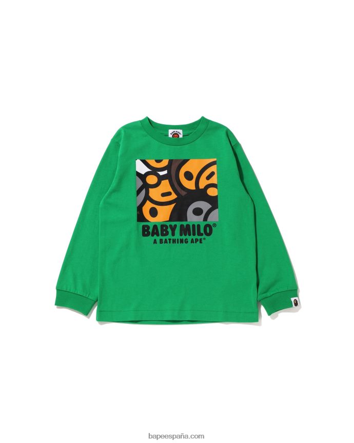niños A Bathing Ape toda la camiseta de la mezcla del bebé milo 288PLL1515 menta