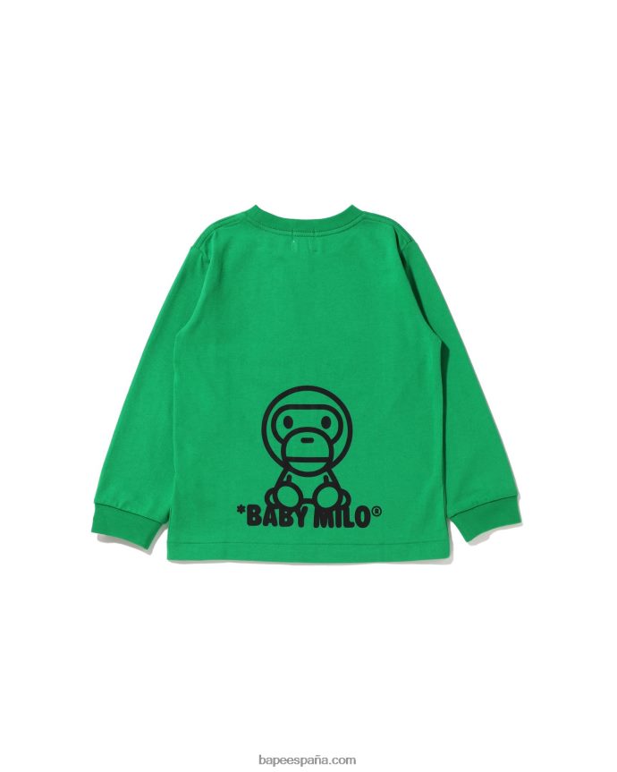 niños A Bathing Ape toda la camiseta de la mezcla del bebé milo 288PLL1515 menta